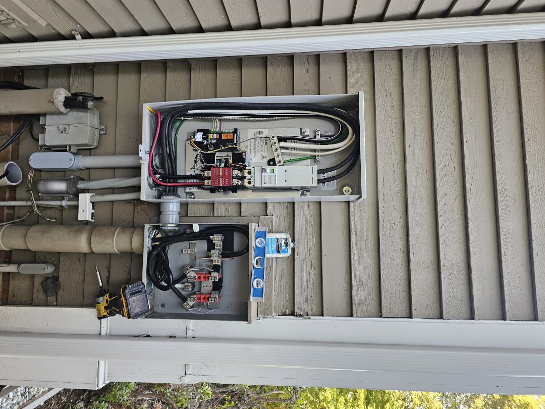 Whole house generator install
