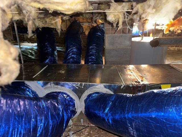 Greensboro, NC - 
Installed an antimicrobial duct system and a whole-house media filter to improve the indoor air quality of the home. This combination is great for reducing allergens, dust, and other contaminants in the air.