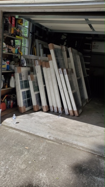 Alpharetta, GA - Our window delivery has arrived for this home in Alpharetta. This week we will be starting a new renovation including installing 44 new vinyl replacement windows, new Cement Siding and Trim, Painting and new Gutters. This homeowner will enjoy the savings and low maintenance of having new energy efficient windows and cement siding in their home. Alpharetta, GA - Our window delivery has arrived for this home in Alpharetta. This week we will be starting a new renovation including installing 44 new vinyl replacement windows, new Cement Siding and Trim, Painting and new Gutters. This homeowner will enjoy the savings and low maintenance of having new energy efficient windows and cement siding in their home.