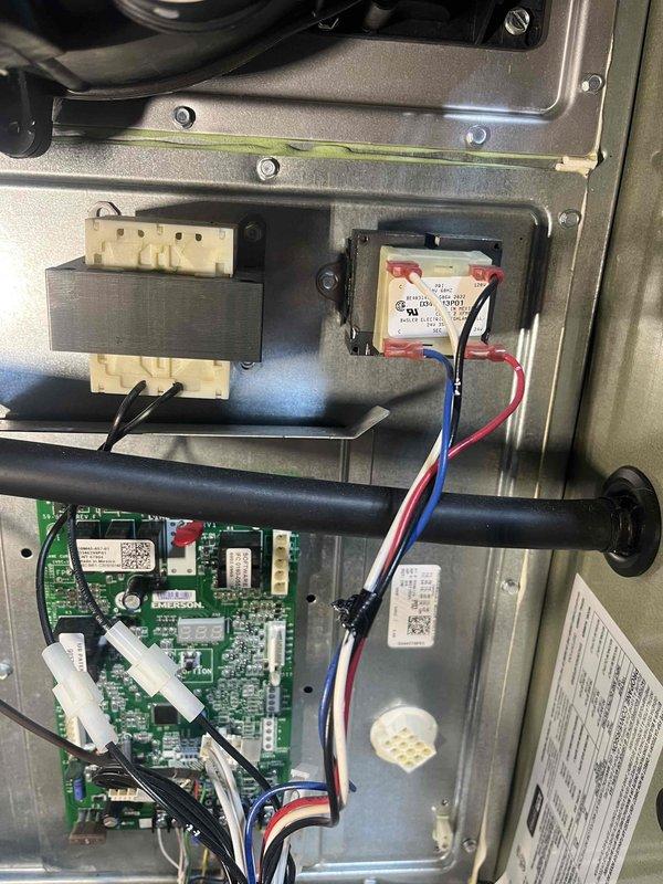 Returned to complete warranty replacement of control board and ECM motor (sold previously by Jeff). Removed defective components, installed new circuit board with proper wire connections to terminals and replaced ECM motor. Verified proper operation of all systems following installation and confirmed all connections were secure.