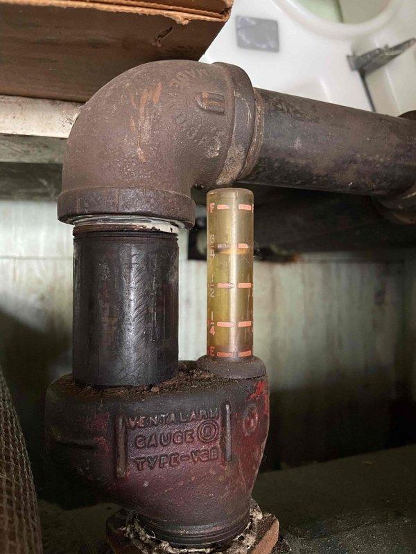 Diagnosed no heat issue on oil furnace system with significant oxidation at plumbing junctions. Discovered faulty wiring connections in the terminal block causing system failure. Cleaned electrical contacts, rewired terminal connections, and verified proper operation of heating cycle. System now functioning correctly.