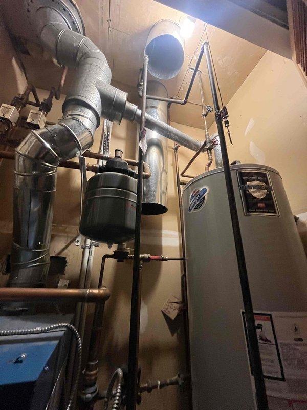 Responded to service call regarding low boiler pressure issue. Upon inspection, discovered water supply line to boiler had been turned off. Restored water supply and verified system pressure returned to normal operating parameters. Visual inspection of boiler components and associated piping revealed no additional issues requiring immediate attention.