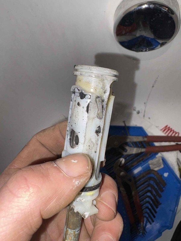 Completed replacement of pre and post meter emergency shut-off valves after city water service was turned off as scheduled. Removed deteriorated valve components showing significant mineral buildup and installed new Kioville ball valve. Verified proper installation and functionality of all connections to the Sensus water meter.