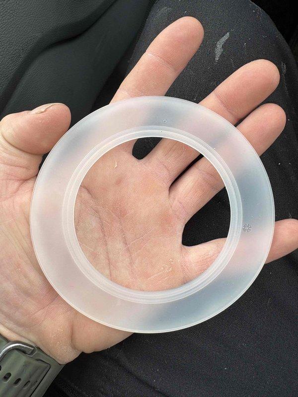 Responded to callback for toilet running every 15 minutes. Inspection revealed worn flapper gasket causing intermittent water leakage. Replaced flapper gasket to restore proper tank seal and eliminate cycling issue. Verified proper operation before completing service.