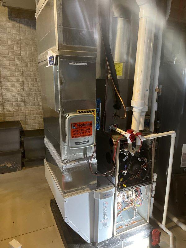 Returned to customer's residence to install the upgrade filter cabinet previously sold by Greg. Installed cabinet into existing HVAC system with proper connections to ensure optimal indoor air quality. System was tested after installation and is functioning correctly with improved filtration capabilities.