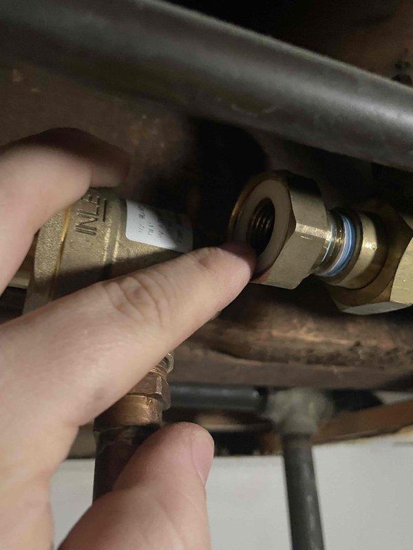 Returned to complete previously quoted work to replace pre and post meter emergency shut off valves. Successfully installed new brass valves with appropriate gaskets and verified proper connection to existing copper piping. System was tested after installation to confirm proper operation and absence of leaks.