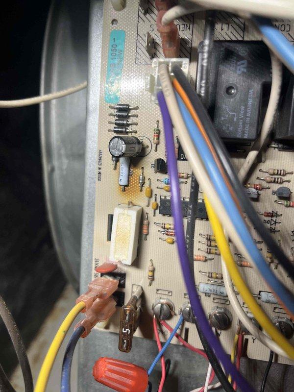 Responded to no-heat call for 1990s furnace that was not cycling. Performed visual inspection and diagnostic testing using camera equipment to examine internal components. Identified issues with the control board, noting multiple wire connection points and electronic components requiring attention. System restored to proper operation.