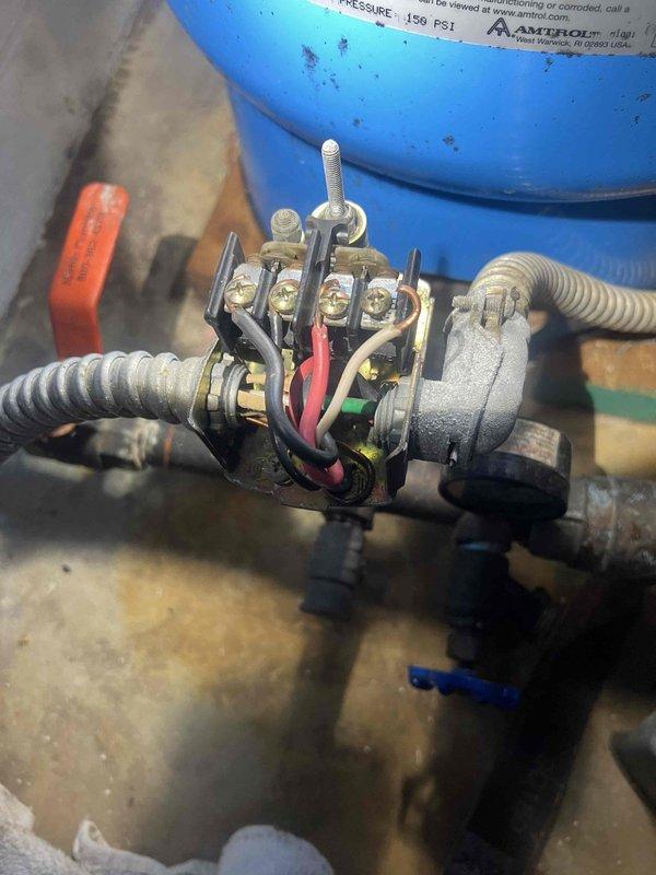Returned to customer's residence to complete installation of previously sold pump and tank saver system. Successfully installed pressure switch and connected necessary electrical components to the existing water pressure system. System was properly integrated with the home's plumbing infrastructure including connection to filtration equipment and pressure tank, with all components tested and confirmed operational.