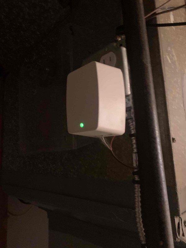 Responded to customer concern regarding non-functioning humidifier that was installed in September. Upon inspection, verified electrical connections at the humidifier control panel and confirmed proper wiring installation with the humidistat showing green indicator light. System is now operational.