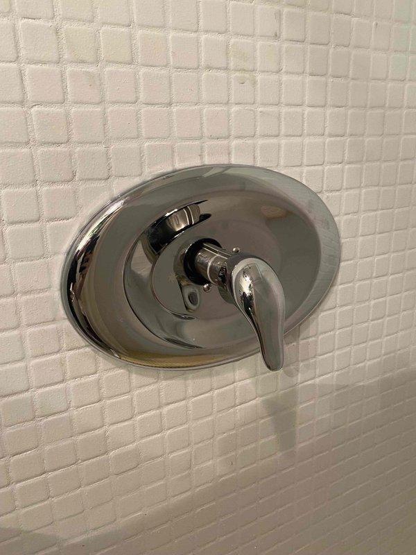 Returned to complete recommended work previously sold by Bruno. Performed service on shower faucet, installing new chrome single-lever handle fixture on tiled wall. Inspected water heater combustion chamber, confirming proper blue flame pattern through viewing port, indicating efficient gas combustion and normal operation.