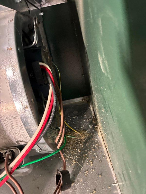 Diagnosed and serviced oil furnace that was not producing heat. Inspection revealed electrical issues within the Beckett oil burner assembly requiring wire reconnection and component testing. System was successfully restored to proper operation with heat output confirmed.