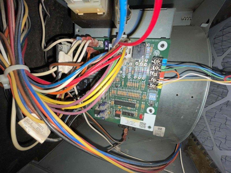 Diagnosed furnace failing to maintain temperature with pressure switch stuck open error (3 flash code). Inspected control board and internal components, noting the unit was installed in 2018. Recommended customer for Renew Club membership.