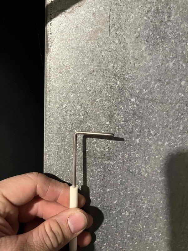Responded to service call for furnace not producing warm air. Diagnosed issue and performed adjustment using hex key tool. System now operating correctly with restored heat output.