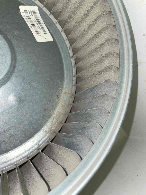 Performed follow-up service on previously sold repair work authorized by Matt. Inspected HVAC system components including condenser coil and blower wheel assembly. Noted the condenser coil was clean and intact with no visible damage, while the blower wheel showed some normal dust accumulation along the blade edges. All components verified to be functioning properly after repair completion.