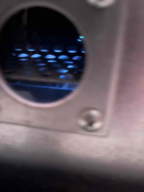 Returned to property to install the previously sold circulator pump. Completed installation of the new pump assembly, properly connecting all fittings and electrical components. Tested system operation and verified proper combustion in the heating unit with consistent blue flame pattern, confirming the circulation system is now functioning correctly.