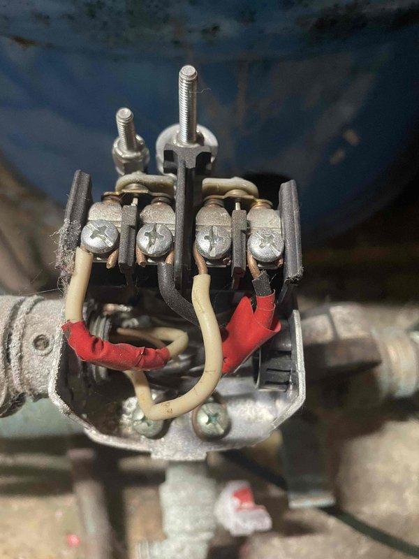 Responded to emergency no-water call where client experienced water service interruption during shower. Upon inspection, identified faulty electrical connections on water treatment system control panel. Repaired terminal connections on the Bella water filtration system by securing loose wires and tightening terminal screws, restoring normal water service to residence.