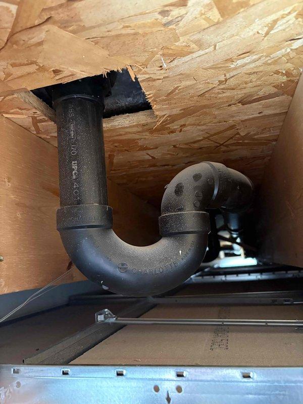 Completed installation of 24' of 1/2" gas pipe in basement drop ceiling per customer request. Additionally, installed water box with proper P-trap drainage system for new stackable washer/dryer unit on upper floor, ensuring all connections are secure and code-compliant.