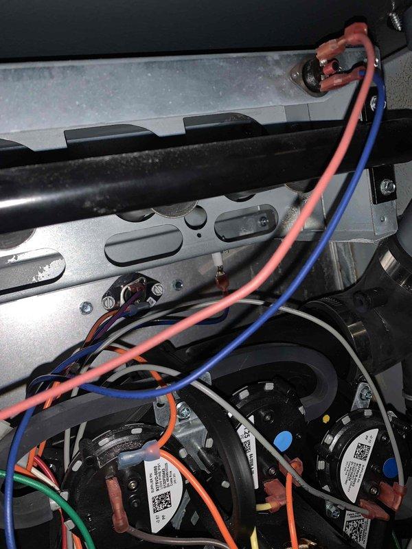 Diagnosed propane furnace experiencing delayed ignition with loud bang on startup. Performed internal component inspection of the 65,000 BTU air handler system. Conducted pressure testing with digital manometer, confirming gas pressure readings at 8.16 inWC on both inlet and outlet, which falls within manufacturer specifications.