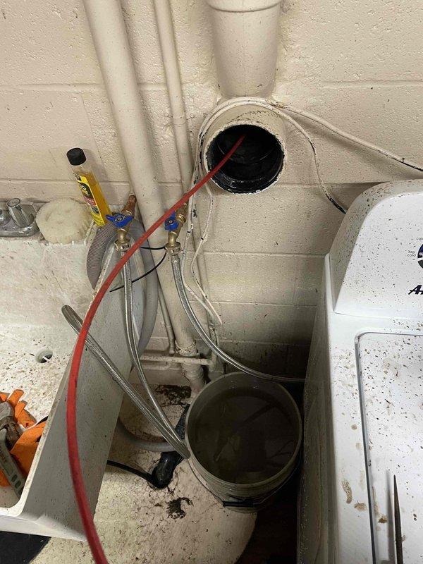 Responded to emergency main drain backup. Accessed cleanout in utility area and used drain snake to clear blockage. Successfully restored proper drainage function, preventing further backup issues.