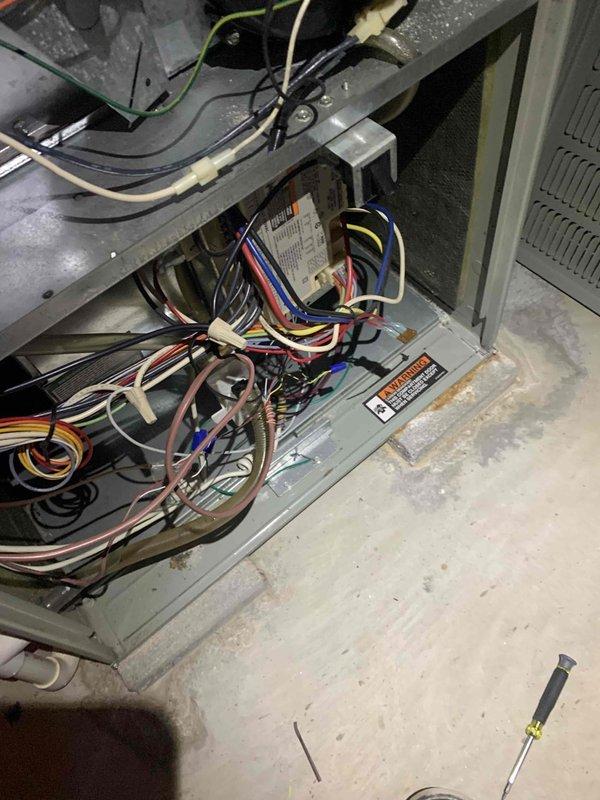 Completed installation of the sold 720A humidifier upgrade as scheduled. Accessed the HVAC control board to connect the appropriate wiring for the new humidifier system. Installed the new humidifier with clean filter element, verifying proper electrical connections and confirming system operation before completing the service.