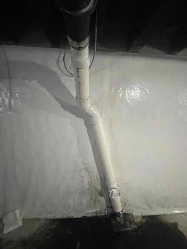 Diagnosed and cleared ventilation issue in drainage system causing toilet gurgling and slow bathroom sink drainage. Inspected PVC stack and waste line connections, identifying partial blockage in main drain line. Performed hydro-jetting to remove accumulated debris and restore proper drainage and ventilation throughout the plumbing system.