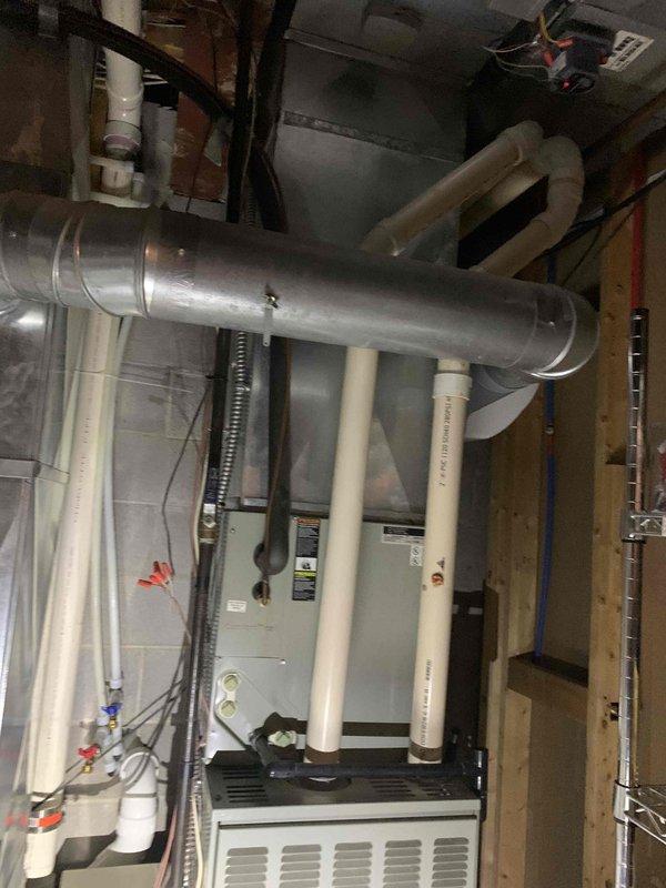 Completed filter replacement service on residential furnace system as requested. Inspected all components while access panel was open, verifying proper electrical connections and condition of internal components. Documented filter sizes for customer reference and ensured proper installation of new filters to maintain system efficiency.