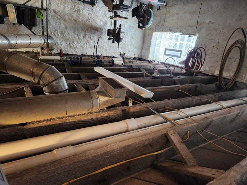 Performed warranty service on HVAC system, replacing defective motor as specified in warranty claim. Inspected ductwork and connections in basement utility space, ensuring proper installation of replacement component and verifying system functionality after repair.