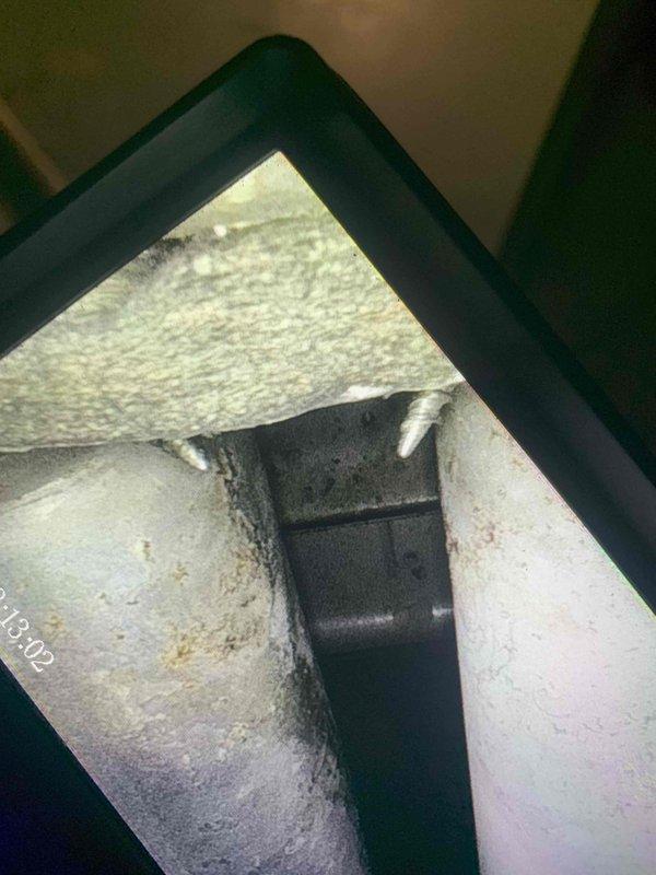 Completed diagnostic testing on furnace system using dual port manometer, revealing pressure readings of 345/111. Visual inspection with camera identified significant dust and debris accumulation in ductwork affecting airflow. Resolved thermostat calibration issue that was causing customer to set temperature abnormally high (76°) to achieve adequate heating.