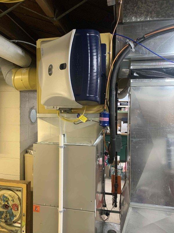 Successfully installed a new Aprilaire 720A humidifier on the client's HVAC system. Completed all necessary electrical connections to the control board, ensuring proper wire routing and terminal connections. System was tested and is functioning as designed with appropriate humidity control.