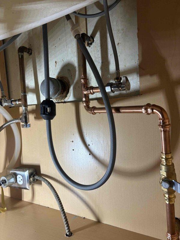 Successfully removed existing kitchen and bathroom faucets and installed customer-supplied replacement fixtures. Completed all necessary supply line connections and verified proper operation with no leaks.