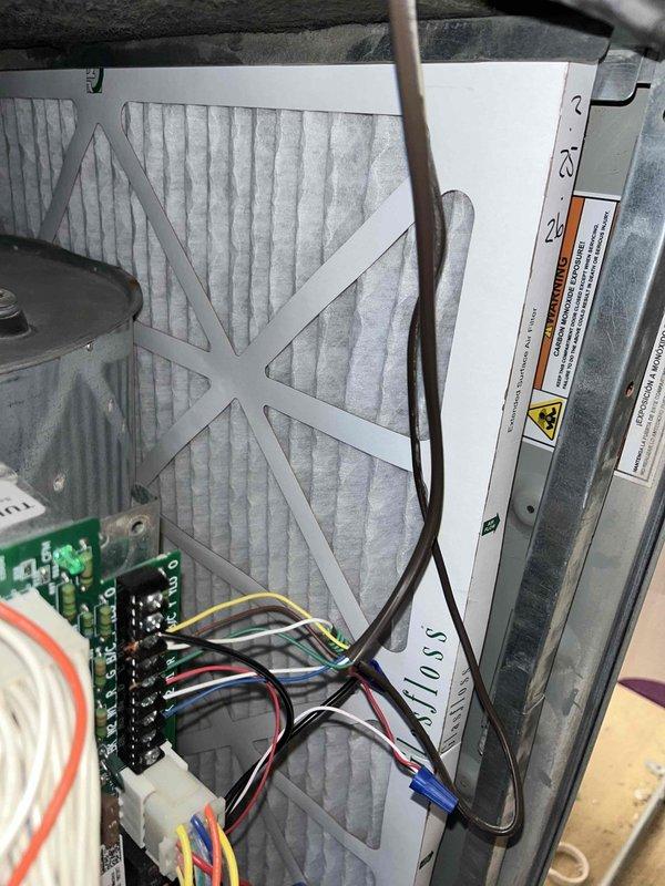 Completed installation of four EZ-trap units with overflow switches and replaced inducer motor on system #2. Replaced 5ft exhaust flue on four systems and installed new 24x24x1 air filter as specified in the repair order.