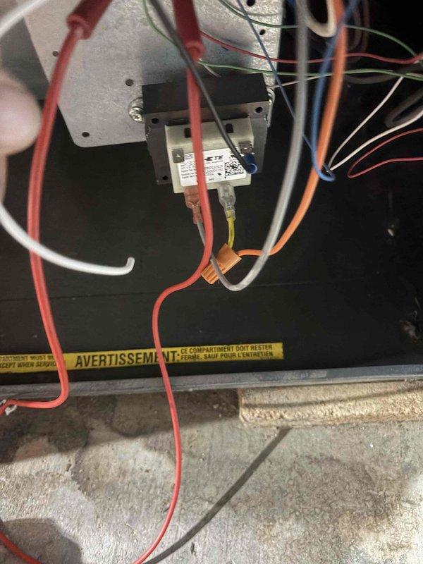 Responded to no heat complaint and performed combustion analysis on heating system using Testo 310 II analyzer, which showed acceptable efficiency at 91.2% but detected carbon monoxide levels at 51 ppm. Inspected electrical components and relay connections, testing all wiring to ensure proper operation and safety.