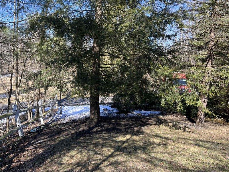 Responded to service call regarding cracked drain pipe. Customer had already excavated the affected area prior to arrival. Documented site conditions with photographs showing the property surroundings and work area.