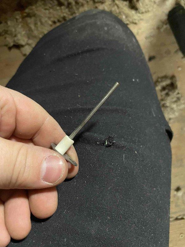 Diagnosed furnace failure in upstairs heating system that was producing unusual noise. Conducted diagnostic testing with probe to identify electrical fault in control board. Replaced faulty component and verified system operation, restoring normal heat function to upstairs zone.