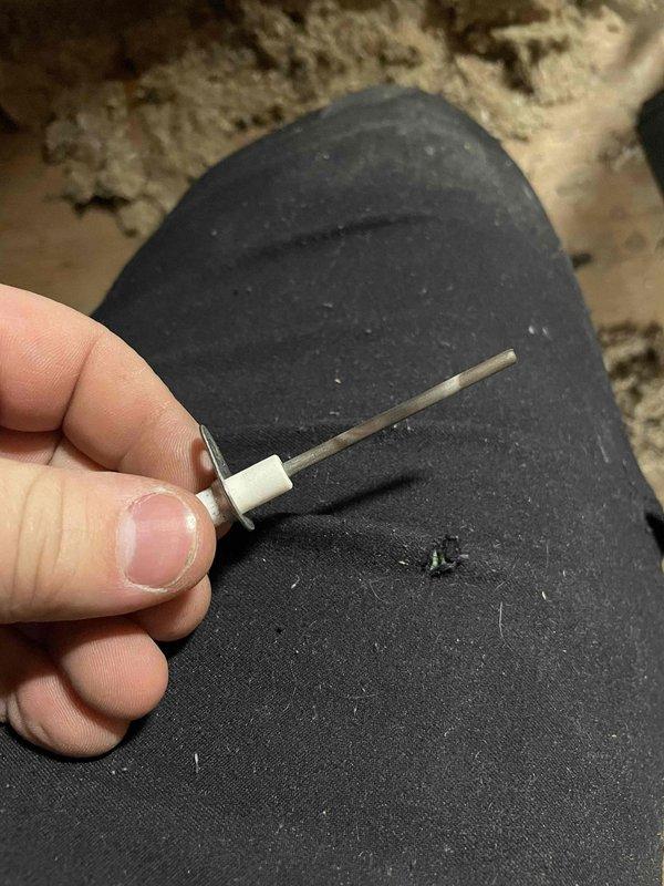 Diagnosed furnace failure in upstairs heating system that was producing unusual noise. Conducted diagnostic testing with probe to identify electrical fault in control board. Replaced faulty component and verified system operation, restoring normal heat function to upstairs zone.