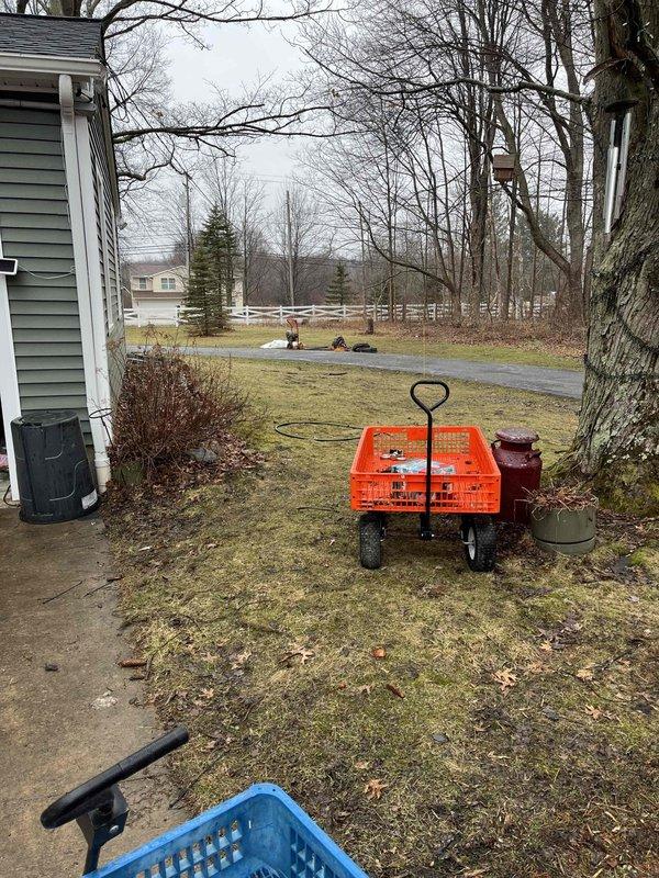 Responded to service call for clogged storm sewer drain with history of root intrusion. Performed inspection of drainage channels showing standing water and debris accumulation. Cleared blockage and restored proper drainage function, addressing recurring root infiltration issue that had previously affected the system.