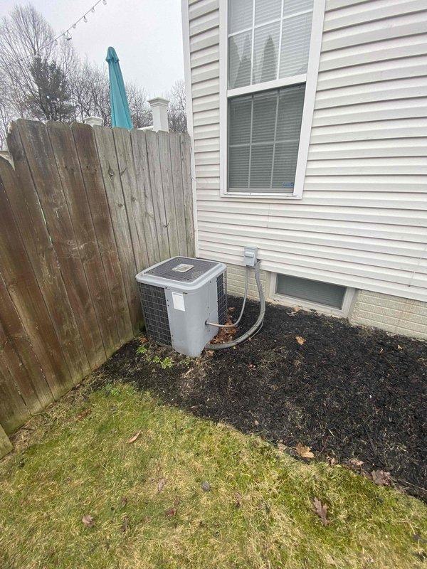 Conducted comprehensive assessment of existing residential HVAC system for potential replacement. Evaluated current central air conditioning unit (outdoor condenser on concrete pad) and interior ductwork/vents. Also inspected for water heater replacement options as requested through referral lead.