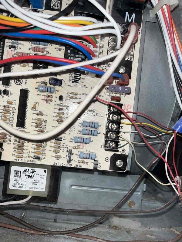 Performed scheduled heating maintenance service on member's HVAC system, arriving within requested 10-12 timeframe. Inspected blower wheel assembly for proper operation and cleaned components to ensure optimal airflow. Examined control board connections and verified all electronic components were functioning correctly with no signs of damage or wear.