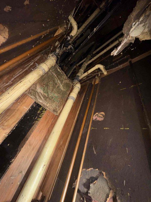 Removed existing wall mount toilet flange and installed new floor mount flange with necessary modifications to the main stack piping. Completed installation of customer-provided Toto elongated toilet, ensuring proper connection to the newly adapted waste line system.