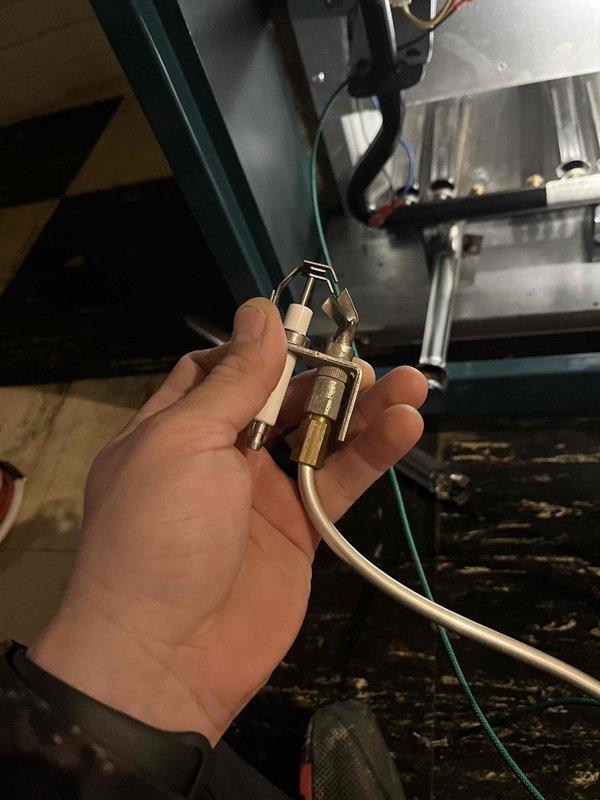 Returned to install new pilot assembly as per previous sale. Performed pressure testing of system during installation to verify proper operation. Installation completed successfully with all components functioning as designed.
