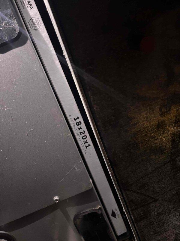 Diagnosed system malfunction where condenser unit was operational but air handler in attic failed to activate. Replaced dirty air filter (18X20X1) which was impeding proper airflow, and restored full system functionality.