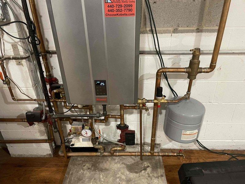 Responded to service call for a 4-year-old Rinnai combi boiler displaying error code "E430" despite system maintaining heating/cooling functionality. Diagnostic assessment revealed pressure irregularities, with display showing 17 PSI. Adjusted system pressure to manufacturer specifications, cleared error code, and verified proper operation of all components including expansion tank and circulation pump. System now operating normally with no error codes present.