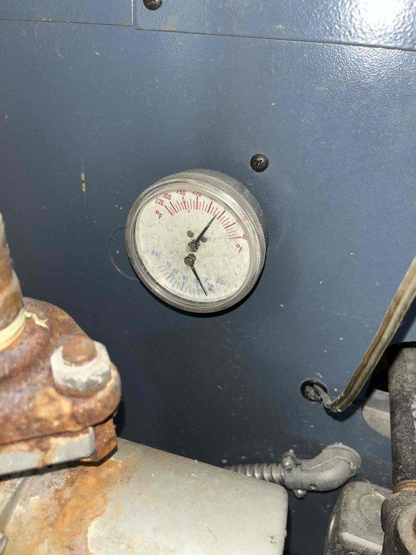 Performed scheduled boiler maintenance and identified significant corrosion on pipe fittings and connection points. Inspected pressure gauge functionality and evaluated internal electrical components including relay switch and wiring connections. Diagnosed zone control issues in distribution system that require follow-up service.