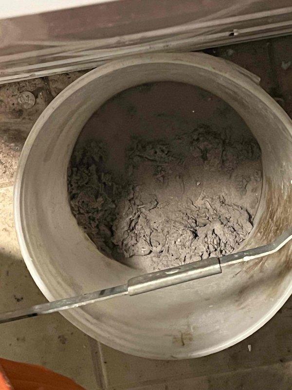 Performed thorough dryer vent cleaning service, removing significant lint and debris accumulation from the vent system as documented in photos. Inspection revealed substantial buildup within the ductwork that was restricting proper airflow, which was fully cleared to restore optimal dryer ventilation performance.