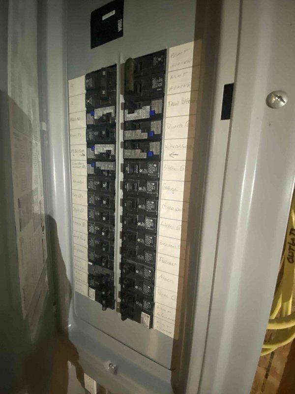 Conducted site assessment for mini-split installation in garage area. Evaluated existing electrical panel capacity and wiring configuration to determine appropriate connection points for the proposed system. Documented current infrastructure to ensure proper load calculations and compatibility with the mini-split requirements.