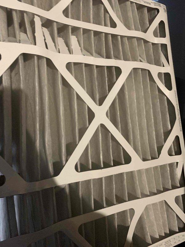 Responded to a no-heat call for a furnace under 10 years old with reported heat pump issues. Inspection revealed a significantly clogged air filter restricting proper airflow, and verified thermostat wiring connections were intact and properly configured. Replaced filter, reset system, and confirmed proper heating operation was restored.