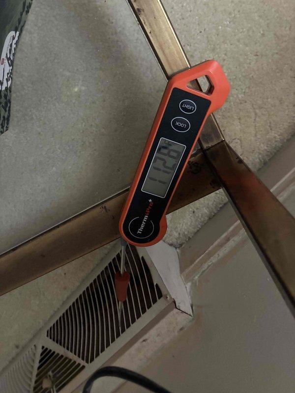 Completed installation of new furnace as scheduled. Performed temperature readings at supply vents, confirming proper operation with readings of 80.9°F. Conducted thorough inspection of heat exchanger fins and verified system is functioning within manufacturer specifications.