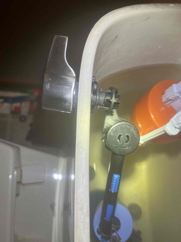 Responded to a backup issue affecting the downstairs toilet. Upon inspection, discovered insulation material obstructing the toilet bowl, which was successfully extracted and removed. Additionally, addressed a malfunctioning flush chain mechanism inside the toilet tank to restore proper operation.
