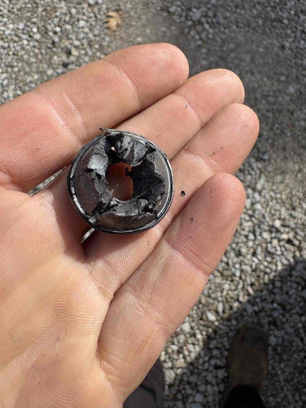 Responded to callback for leaking hose bib installed in June. Upon inspection, discovered failed vacuum breaker backflow preventer with severe internal corrosion and deterioration of rubber seals and internal components. Removed defective backflow device, cleaned threads, and installed new vacuum breaker assembly. Tested for proper operation and verified no leaks present.