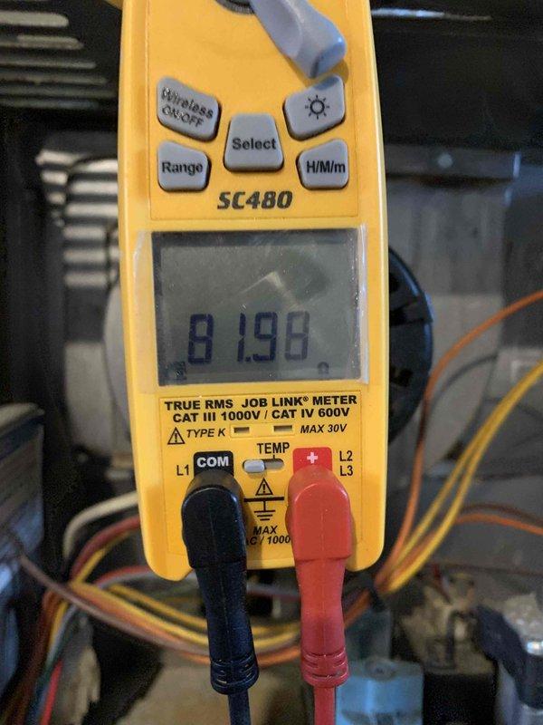 Responded to no-heat call where furnace fan would run for approximately 3 minutes before shutting down, with subsequent failure to restart. Upon arrival, performed diagnostic testing using digital multimeter to measure voltage and resistance across system components. Testing revealed faulty air handler control board with abnormal voltage readings of 81.98V. Identified defective relay connector preventing proper fan motor operation. Replaced failed connector with new component, ensuring secure wire termination and proper electrical contact. Verified system restored to normal operation with fan cycling correctly through all heating modes.